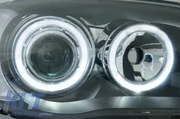 BMW 1-es E87 2004-2007 Angel Eyes fényszóró 2 körgyűrűs fekete-image-63598