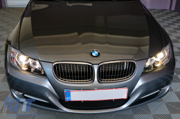 BMW 3-as E90/E91 (2005-2008) fényszóró angyalszemes fekete-image-6084367