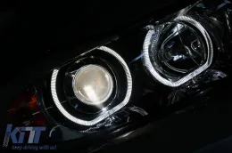 BMW 3-as E90/E91 (2005-2008) fényszóró angyalszemes fekete-image-6084368
