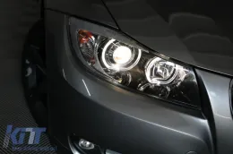 BMW 3-as E90/E91 (2005-2008) fényszóró angyalszemes fekete-image-6084369