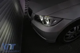BMW 3-as E90/E91 (2005-2008) fényszóró angyalszemes fekete-image-6085090