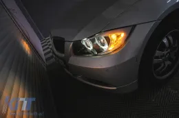 BMW 3-as E90/E91 (2005-2008) fényszóró angyalszemes fekete-image-6085093
