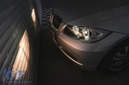 BMW 3-as E90/E91 (2005-2008) fényszóró angyalszemes fekete-image-6085097