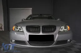 BMW 3-as E90/E91 (2005-2008) fényszóró angyalszemes fekete-image-6085105