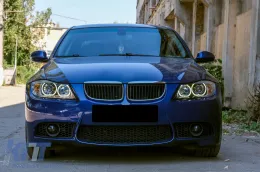 BMW 3-as E90/E91 (2005-2008) fényszóró angyalszemes fekete-image-6087141