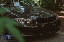 BMW 3-as E90/E91 (2005-2008) fényszóró angyalszemes fekete-image-6093670