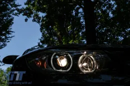 BMW 3-as E90/E91 (2005-2008) fényszóró angyalszemes fekete-image-6093676