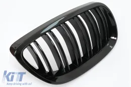 BMW 3-as E92/E93 coupe/cabrio Pre-LCI (2006-2009) vese hűtőrács szett, matt fekete-image-6112635