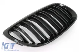 BMW 3-as E92/E93 coupe/cabrio Pre-LCI (2006-2009) vese hűtőrács szett, matt fekete-image-6112636