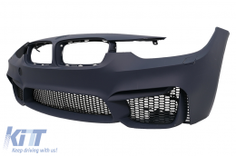 BMW 3-as F30 F31 11+ első lökhárító hűtőráccsal, küszöb spoilerrel, M3 verzió-image-6063589