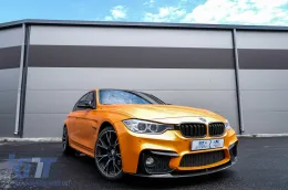 BMW 3-as F30 F31 vese rács szett Double Stripe M Design zongoralakk fekete-image-6070157