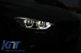 BMW 3 Series 3er F30 F31 Sedan Touring (2011-up) Full LED angyalszem első lámpák-image-6002807