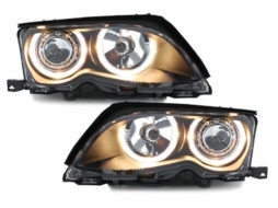 image-24-Фарове подходящи за BMW 3 Series E46 Sedan Touring (09.2001-03.2005) 2 Halo Джанти Черен