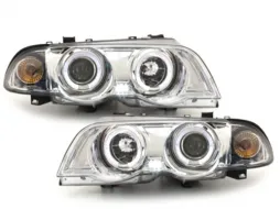 image-72-Фарове подходящи за BMW 3 Series E46 (1998-2001) Angel Eyes 2 LED Halo Джанти Хром