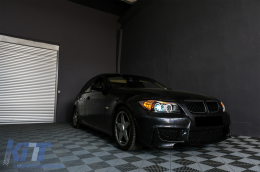Фарове подходящи за BMW 3 Series E90 Sedan E91 Touring (03.2005-08.2008) Angel Eyes 2 Halo Джанти Черен-image-6082834