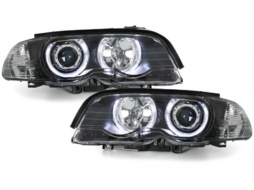 image-36-Фарове подходящи за BMW 3 Series E46 Купе (04.1999-03.2003) Angel Eyes 2 Halo Джанти Черен