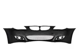 BMW 5-ös E60 03-10 hűtőrács, M5 design, dupla lamellás, zongoralakk fekete-image-6019438