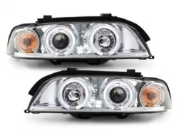 image-71-Фарове подходящи за BMW 5 Series E39 (1995-2000) Angel Eyes 2 Halo Джанти Хром