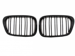 BMW E39 5-ös sorozat (1997-2003) hűtőrács vese rács szett Double Stripe M Design zongoralakk fekete-image-6022336