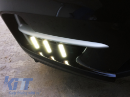 BMW X5 F15 (2013-2018) LED DRL Nappali helyzetjelző LED Kanyarodó lámpával-image-5996874
