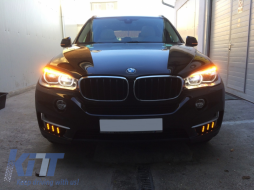 BMW X5 F15 (2013-2018) LED DRL Nappali helyzetjelző LED Kanyarodó lámpával-image-5996877