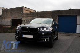 BMW X5 F15 (2013-2018) LED DRL Nappali helyzetjelző LED Kanyarodó lámpával-image-5998121