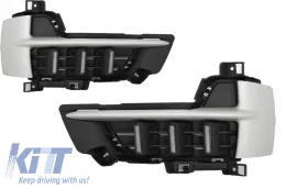 image-44-Подходящ за BMW X5 F15 (2013-2018) LED DRL дневни светлини с LED Въртящи се светлини