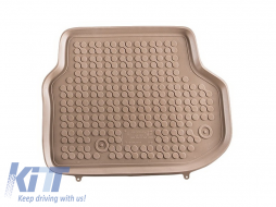 Bodenmatte Gummi Fußmatten Beige für BMW 5 F10 F11 10-13 Limo Touring Geruchlos-image-6018044