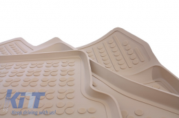 Bodenmatte Gummi Fußmatten Beige für MERCEDES A Klasse W176 12-18 GLA X156 13---image-6013349