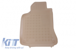 Bodenmatte Gummi Fußmatten Beige für MERCEDES A Klasse W176 12-18 GLA X156 13---image-6013350