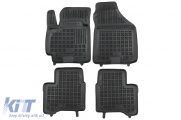 image-31-Bodenmatte Gummi Fußmatten für Suzuki Swift V 17- Schwarz Erhöhte Geruchlos