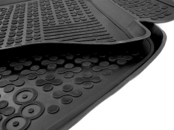 Bodenmatte Gummi Schwarz geeignet für AUDI A6 4F C6 2008-2011-image-5997162