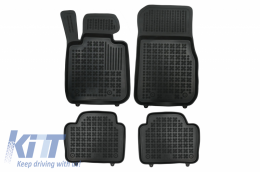 image-42-Bodenmatte Gummi Schwarz geeignet für BMW 3er F30 F31 2012-2018