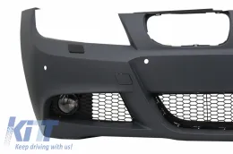 Body Kit BMW 3 E90 LCI Limousine (2008-2011), M-Technik dizájn, első lökhárító splitterekkel és spoilerrel-image-6055846