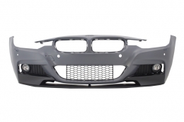 Body Kit BMW 3 F30 (2011-2014) és F30 LCI facelift (2015-) modellekhez, M-performance dizájn, szimpla kipufogónyílás dupla kipufogóvéggel-image-6027980