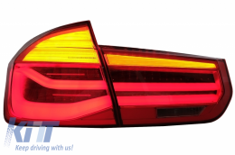 Body kit BMW 3 F30 (2011-2019) LED hátsó lámpákkal dinamikus irányjelzővel és szénszálas dupla iker kipufogóvégekkel-image-6065218