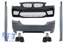 image-36-Body Kit BMW 5 F10 11-17, lökhárító, küszöb spoiler, kipufogóvégek, szénszálas, M5 dizájn