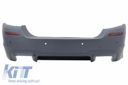 Body Kit BMW 5 F10 11-17, lökhárító, küszöb spoiler, kipufogóvégek, szénszálas, M5 dizájn-image-6057279