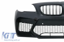 Body Kit BMW 5 F10 11-17, lökhárító, küszöb spoiler, kipufogóvégek, szénszálas, M5 dizájn-image-6057292