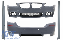 
Body kit BMW 5 F10 15-17 modellekhez, lökhárító, ködlámpa rács, küszöb spoiler, M-Tech dizájn-image-6055577