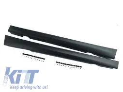Body Kit подходящ за BMW E90 3 Series 04-08 Non-LCI M3 Дизайн with Решетка Double Stripe Piano Black-image-6020712