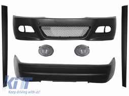 image-1-Body Kit Branici prikladni za BMW E46 1998-2004 M3 CSL Dizjan sa svjetlima za maglu Bistro/kromirana