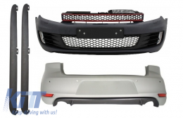 Body Kit Bumper suitable for VW Golf VI Golf 6 (2008-2013) with Side Skirts GTI Design - COCBVWG6GTIWLWORB
