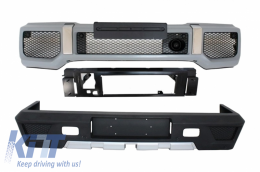 Body Kit Bumpers with PDC suitable for Mercedes G-Class W463 (1989-2018) G65 G63 Design - COCBMBW463AMGFBI
