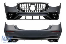 image-30-Body Kit Carrocería para Mercedes Clase S W223 2020+ S63 Diseño Parachoques Rejilla Escape