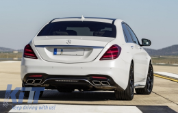 Body Kit Carrosserie pour Mercedes Classe S W222 Facelift 13-08.20 S63 Look Grille Noir Mat-image-6034009