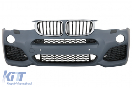 Body Kit Completo per BMW X3 F25 LCI 2014-2017 M-Look Griglie Nero Argento-image-6074109