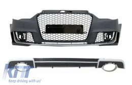 image-21-Body Kit Diffuseur Épuiser Conseils pour AUDI A3 8V Berline Cabrio 2012-2015 RS3 Design