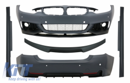 image-43-Body Kit dla BMW serii 4 F32 2013+ M-Perform Look Spoiler bagażnika Matowa czerń