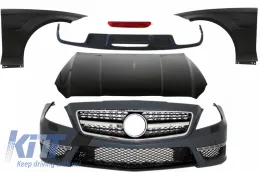image-62-Body Kit dla Mercedes CLS W218 C218 Sedan 2011-2018 CLS63 Look Błotniki kaptur